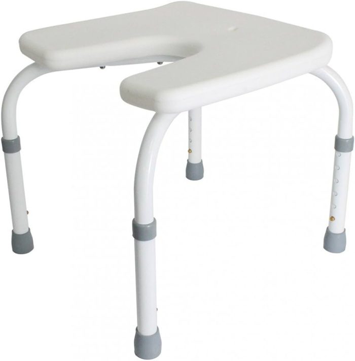 Taburete con Asiento en U para Baño
