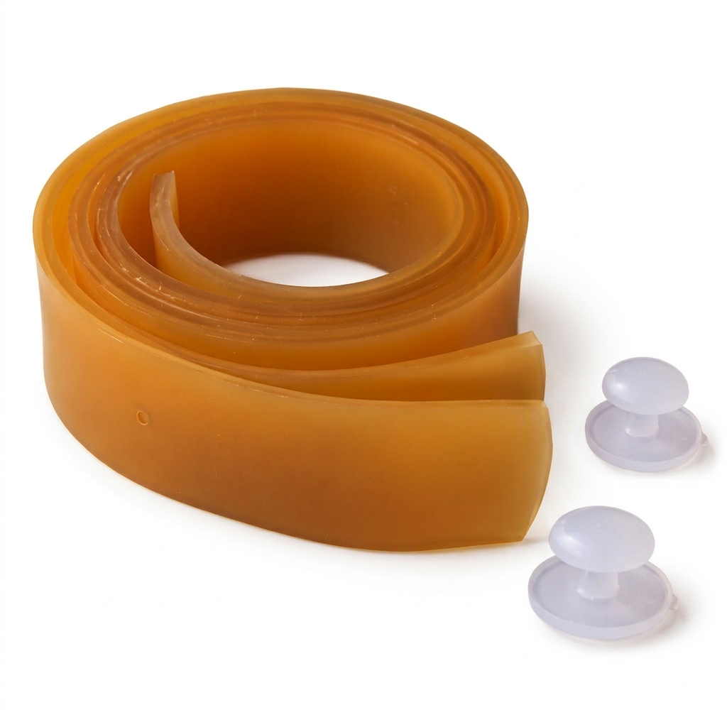 Latex leg urine bag strap with buttons, pack of 2 units